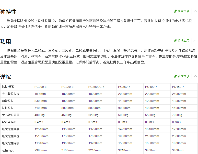 福建省厂家直销日立360-20米挖掘机加长臂拆楼臂三节臂