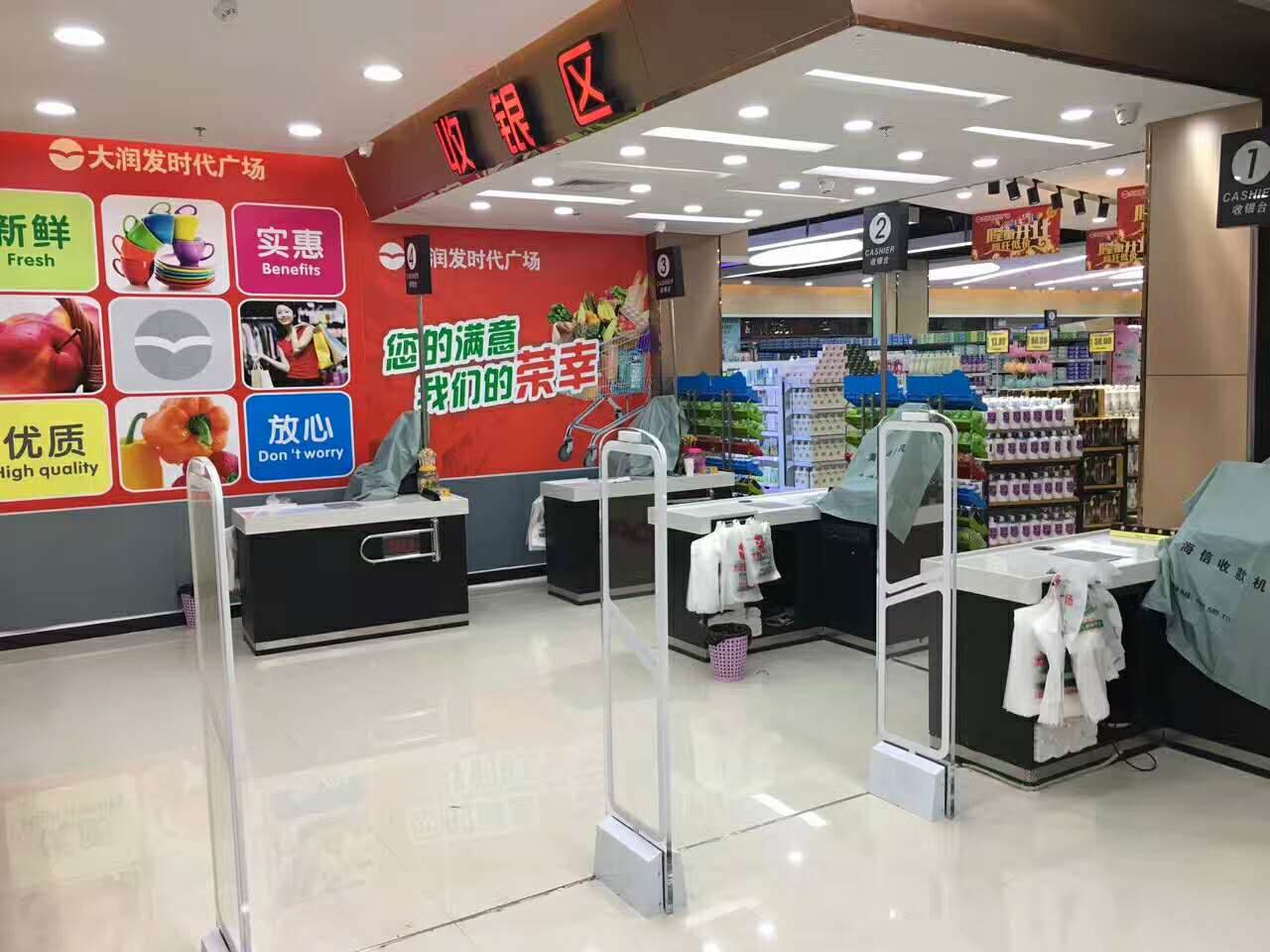 商场亚克力防盗门 高档专卖店防盗门