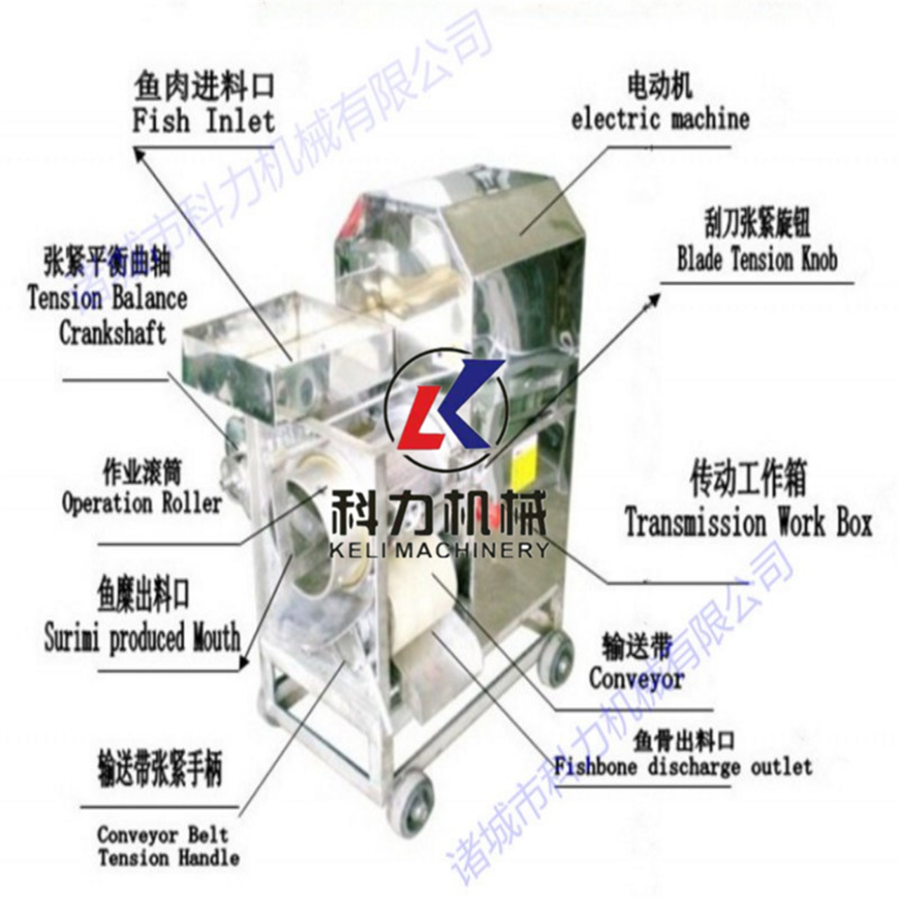 鱼肉采肉机 将于体进行分离 技术领先一步