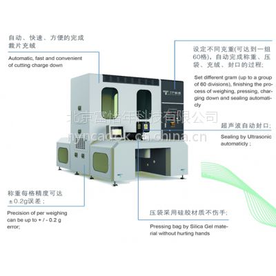 超聲波全自動便捷單頭充絨機/雙頭充絨機（可自動封口）