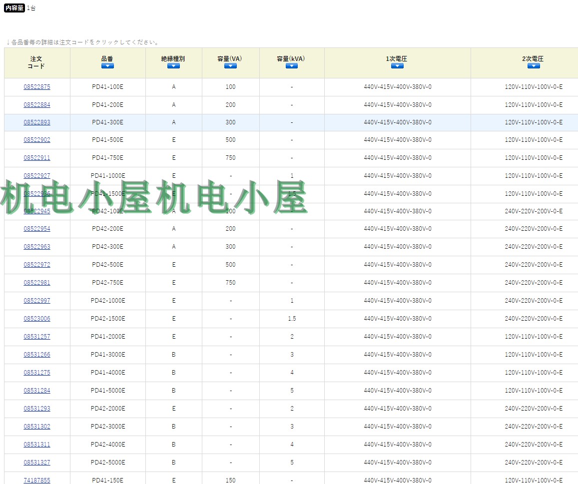 優(yōu)勢供應(yīng)日本スワロー電機SWALLOW變壓器PD41-100E；PD41-200E