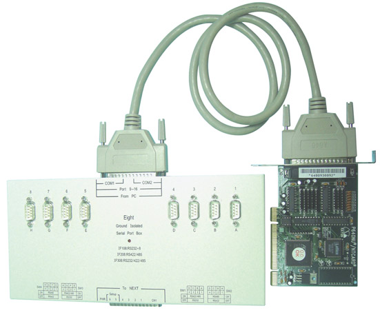  供应瑞PCI转8个RS232串口扩展卡，通用型 PCIPORT 卡