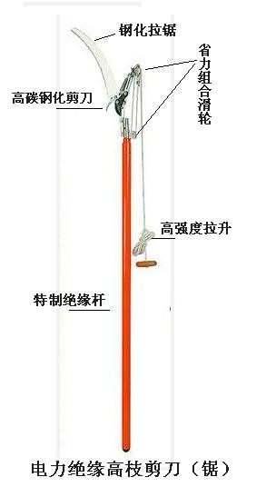 絕緣高枝剪刀（帶拉鋸）