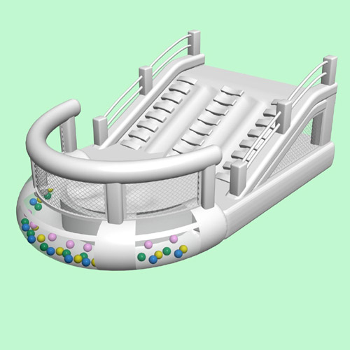 滑梯充氣堡游樂(lè)設(shè)備