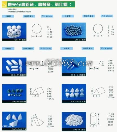 台湾厂高铝瓷抛光石、高频瓷抛光石、陶瓷振光石