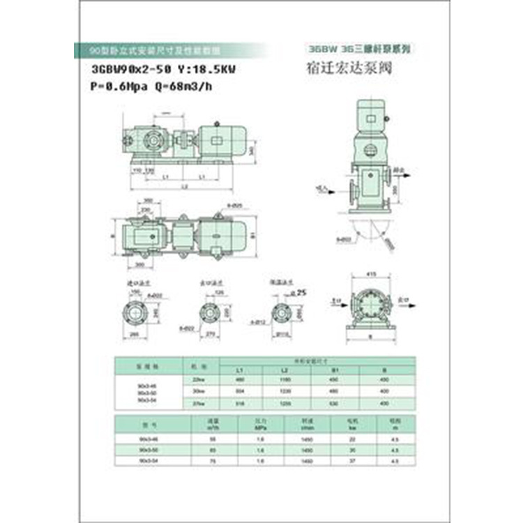 【供應3QGB90*2-46保溫瀝青泵】攪拌設備瀝青噴灑泵保溫螺桿泵