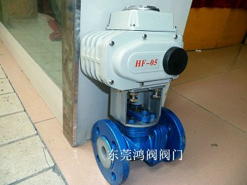 电动衬氟法兰球阀Q941F46-16C,广东电动衬氟法兰球阀，