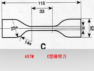  ASTM-C型哑铃刀