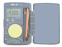 袋装迷你数字万用表DE-17