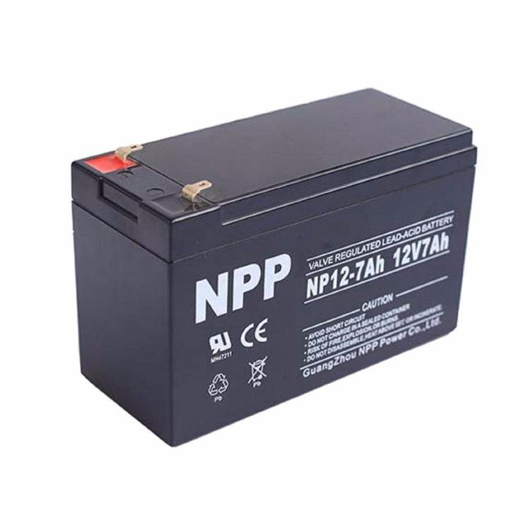 NPP蓄电池NP12-7 12V7AH 耐普胶体免维护电池 消防应急灯备用