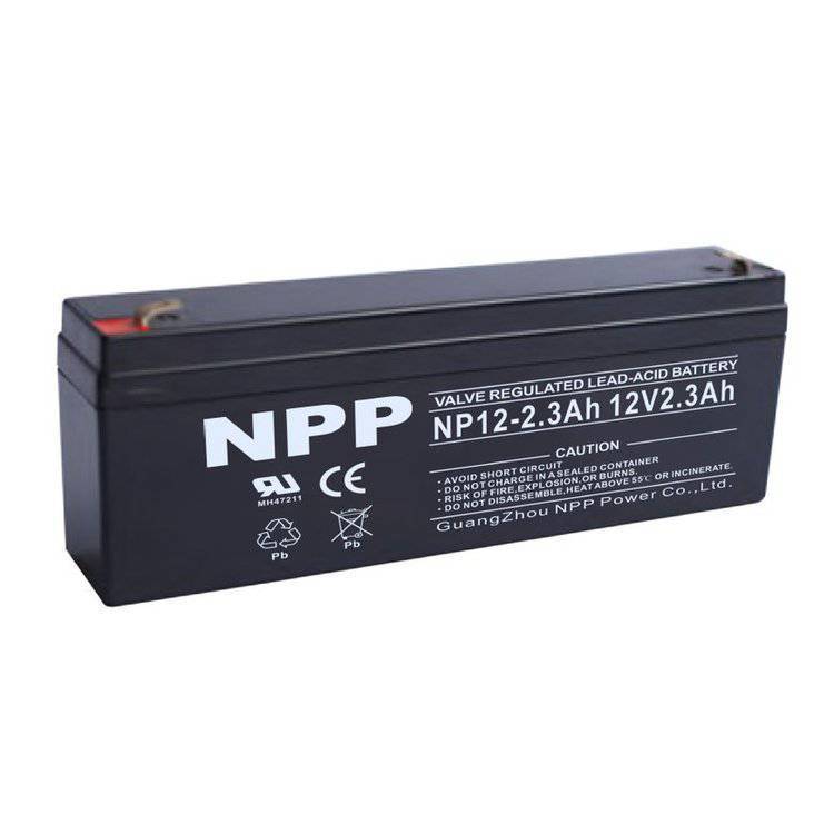 NPP耐普蓄电池NP12-2.3 12V2.3AH 电梯 消防应急灯备用胶体电池