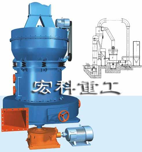 【廠(chǎng)價(jià)直銷(xiāo)】雷蒙磨/雷蒙磨粉機(jī)/雷蒙磨工作原理—宏科重工