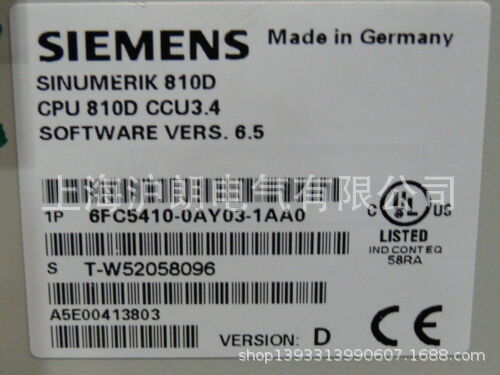 SIEMENS/西門子/6FC5410-0AY03-1AA0/現(xiàn)貨滬朗電氣6FC/6FC