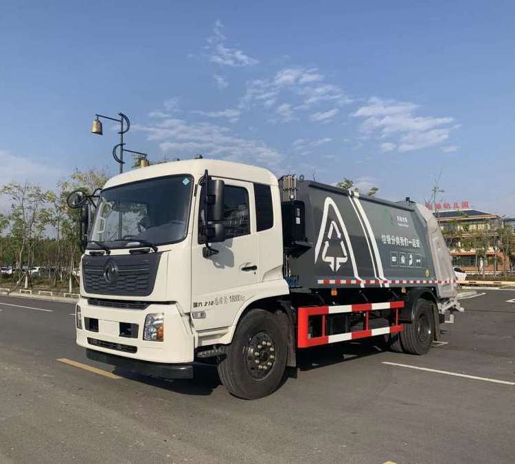 東風天錦14方壓縮垃圾車 國六環(huán)衛(wèi)垃圾轉(zhuǎn)運車 可自動裝卸