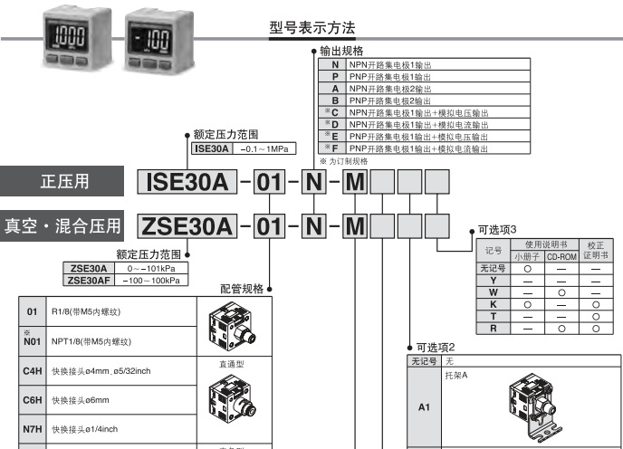 原裝正品SMC氣動(dòng)壓力傳感器ISE20A-R-M5-J ZSE20A-N-M5-L香港訂貨