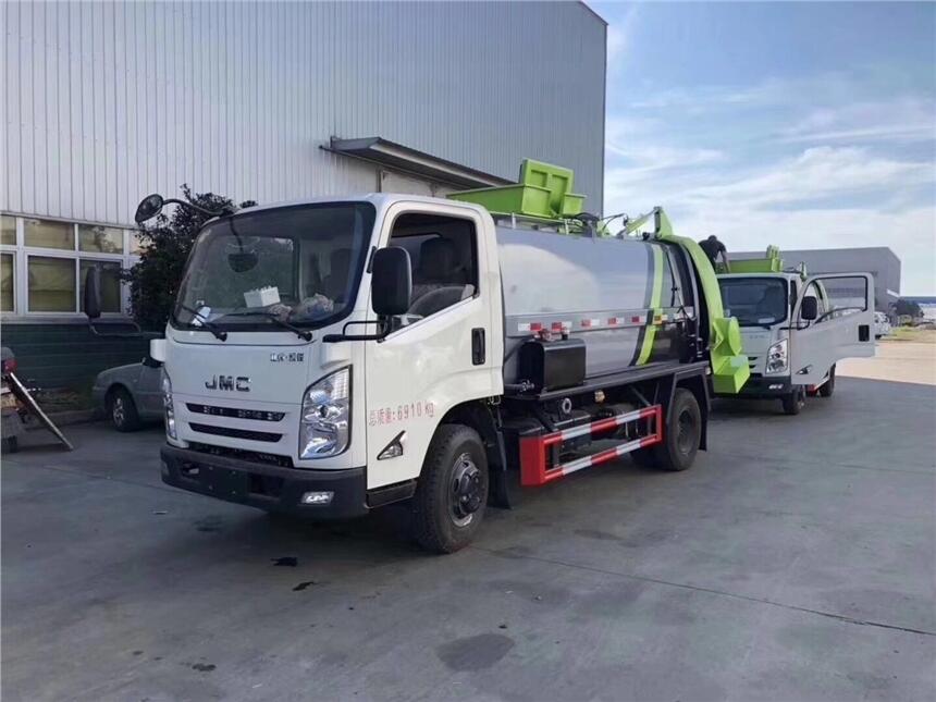 餐廚垃圾車 餐余垃圾車 余廚垃圾車 泔水車江鈴餐廚垃圾車