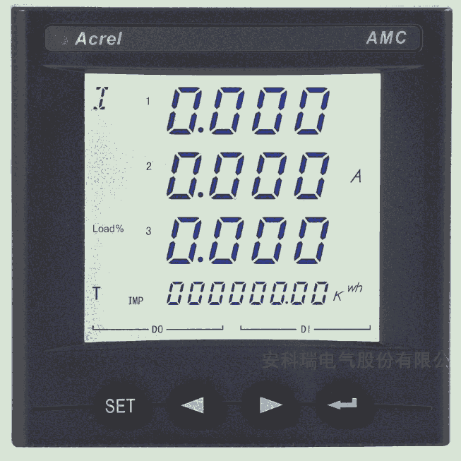 安科瑞AMC72L-E4/KC 嵌入式安裝電能表 智能電量采集裝置 液晶顯示 開孔88*88mm