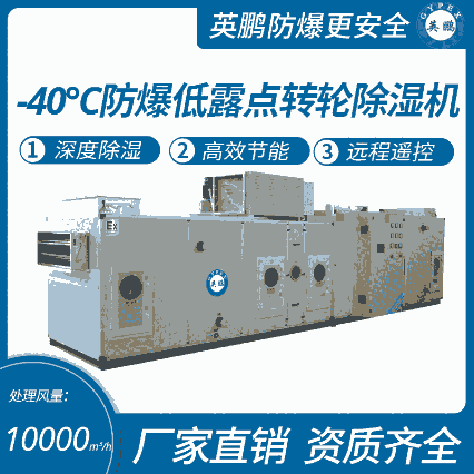 极地科研室使用-40℃防爆低露点转轮除湿机