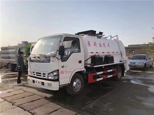 壓縮垃圾車廠家價格_后裝壓縮式垃圾車掛桶垃圾車