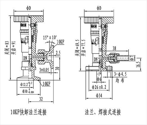 GW-J-T型系列高真空微调阀