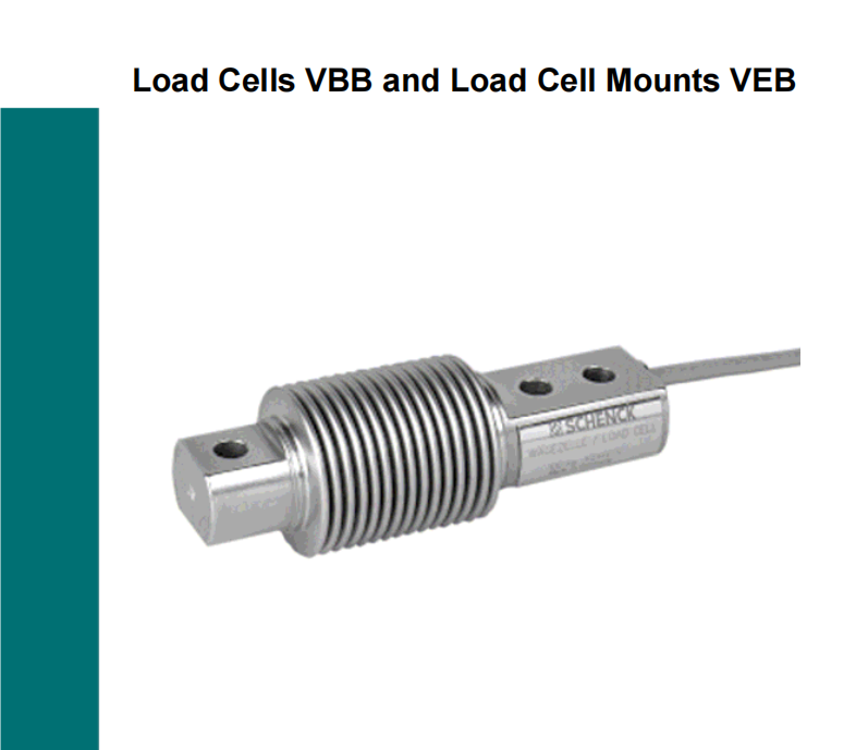 VBB0.2TC3 schenck申克 波纹管式称重传感器VBB0.2TD1典型应用于皮带