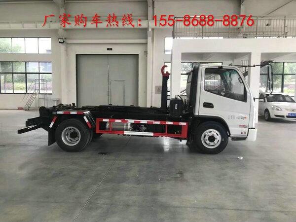 10立方勾臂式垃圾車,藍(lán)牌建筑垃圾車勾臂車