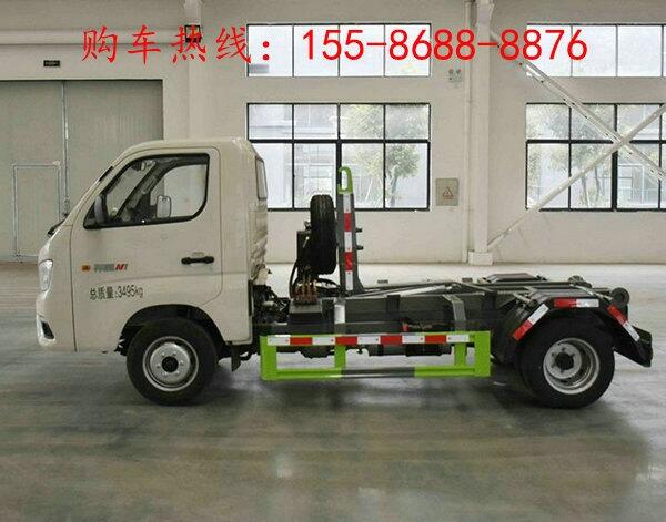 小型5方勾臂式垃圾車,天然氣勾臂式垃圾車