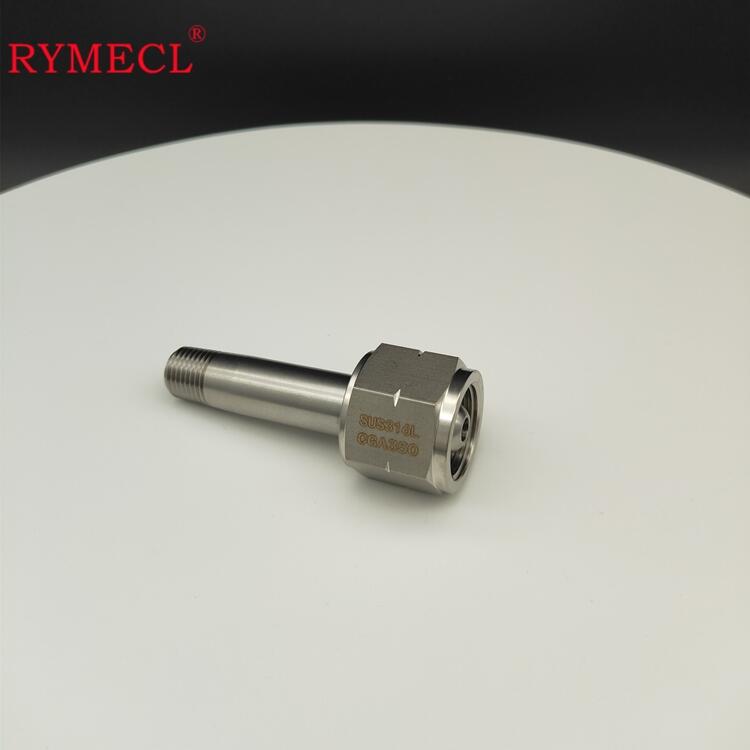 RYMECL品牌CGA350氣瓶充裝接頭光亮BA級