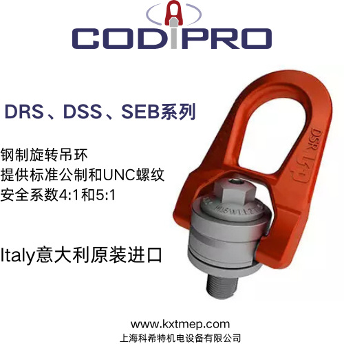 歐洲CODIPRO 單關(guān)節(jié)吊環(huán)  負(fù)載0.4-16噸 公制 /UNC螺紋