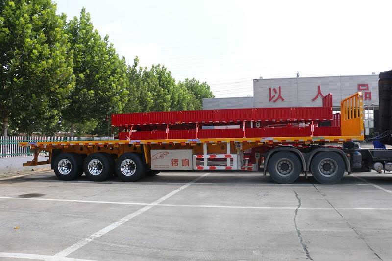 平板半掛車 山東鑼響掛車 輕型掛車廠家 物流運(yùn)輸掛車