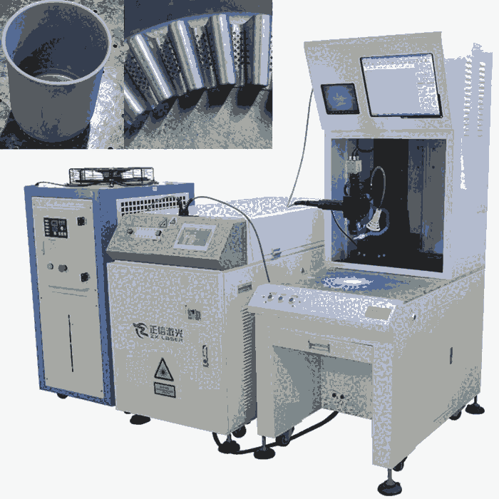 圆壶底部散热片激光焊接设备