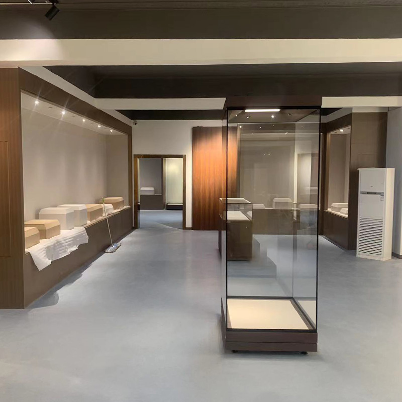 青海書畫博物館專用通柜，青海青銅器玉器專用文物展柜，青海懸掛式博物館展示柜