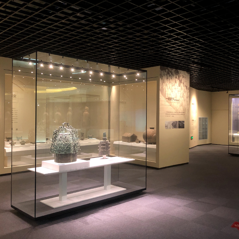 山西藝術(shù)博物館展柜，山西古文物青銅器博物館通柜，山西珍貴文物專用博物館展柜