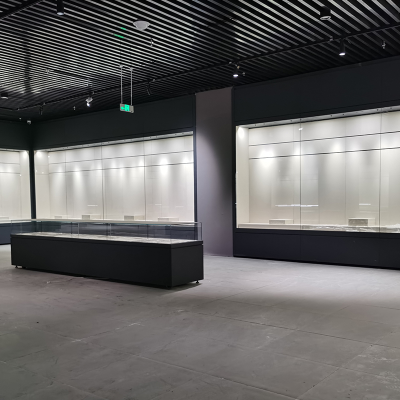 西安恒溫恒濕博物館展柜，西安智能博物館展示柜，西安博物館抽屜式展示柜
