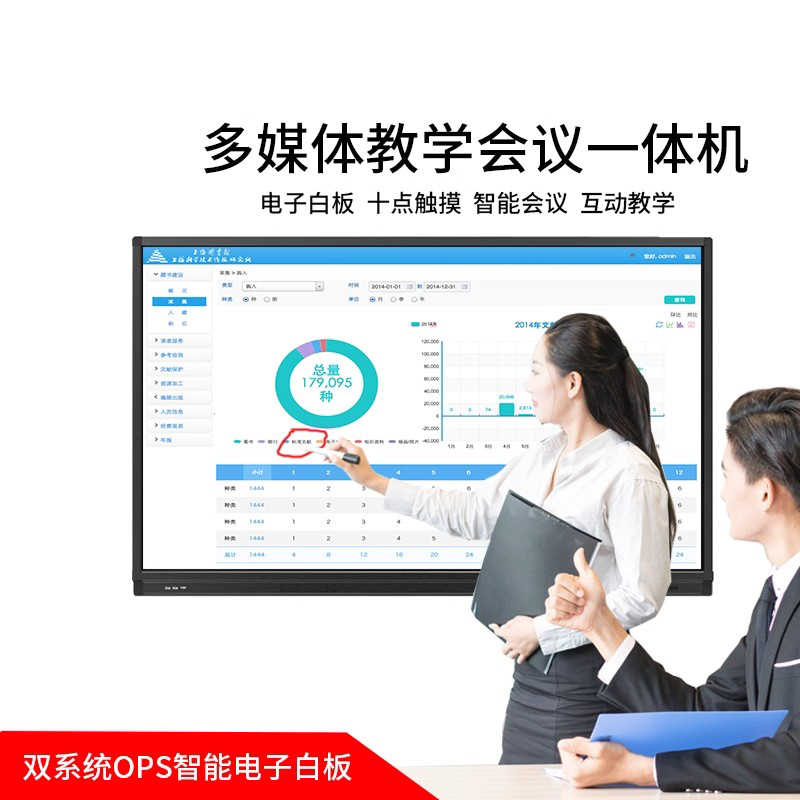 多媒體教學(xué)電子白板會議平板電腦智能電子白板觸屏電視多媒體黑板觸摸屏教學(xué)一體機(jī)