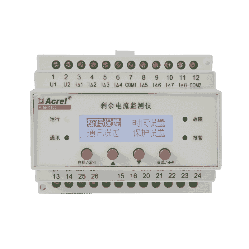 安科瑞AIM-R100醫(yī)用剩余電流監(jiān)測模塊點(diǎn)陣式LED顯示剩余電流監(jiān)測儀