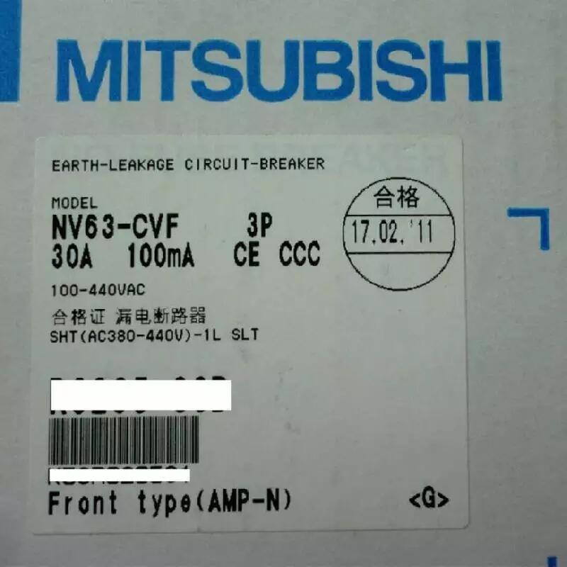 NV63-CVF 3P 15A 20A 100-440VAC 30mA三菱漏电断路器