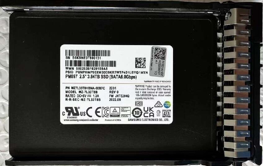 H3C  0231AHD2  PM897  3.84TB  SATA SSD 2.5寸 華三服務(wù)器硬