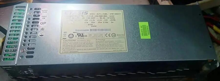 EFRP-2553V1T 550W 含2个EFRP-553V1T 电源模块1+1冗余电源