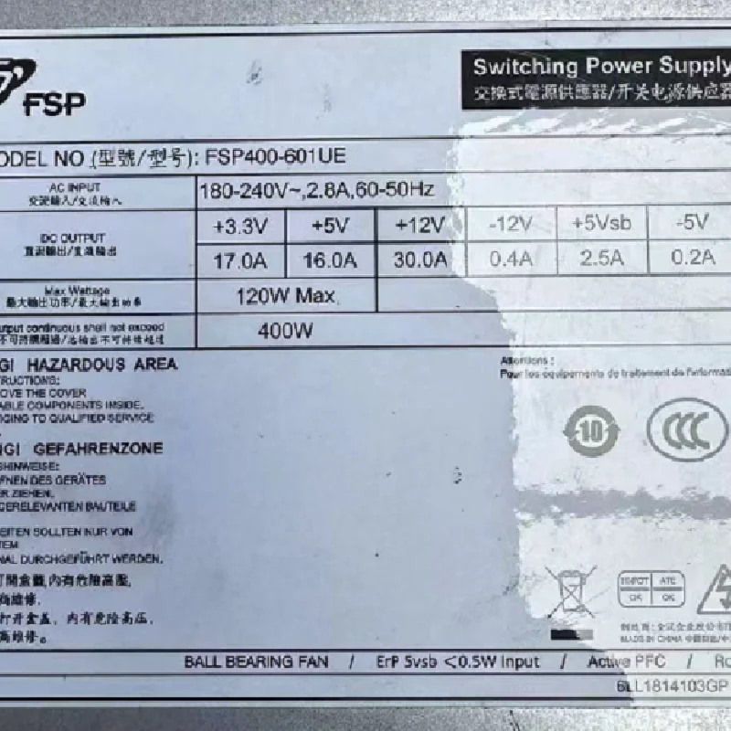 FSP400-601UE 400W 1U 全漢開關電源、工控機、服務器電源