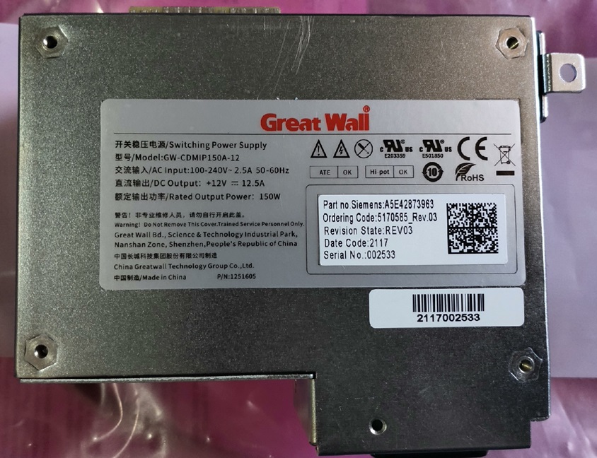 GW-ERP1U450-2H 开关稳压电源 1U冗余电源(含2个GW-ERP1U450电源模块）