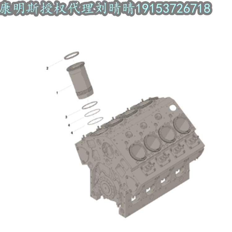 缸套4089435 工程机械柴油机气缸套 缸筒 大修六配套