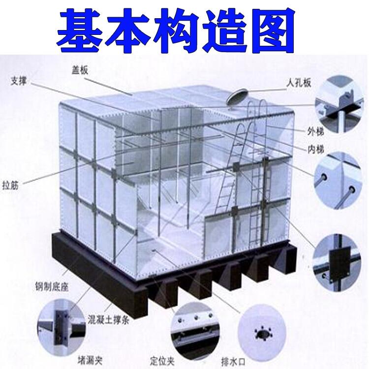 重庆防渗漏玻璃钢水箱安装说明