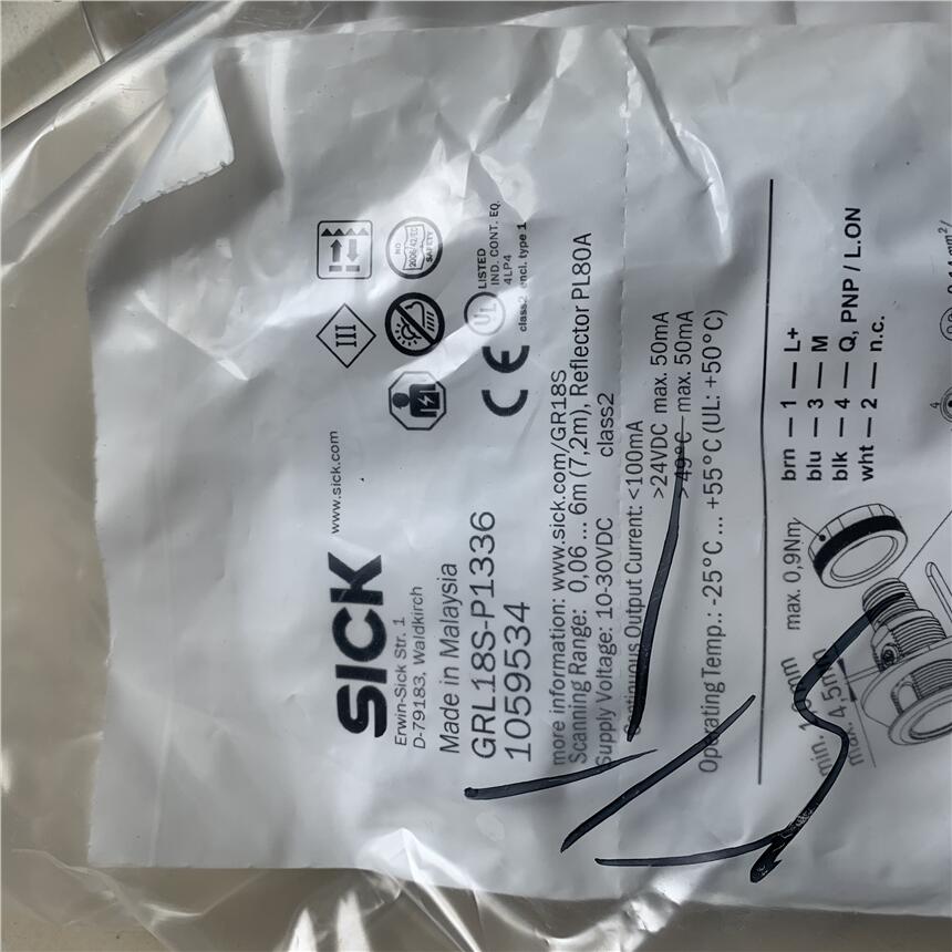 GRL18S-P1336德國施克SICK圓柱形光電傳感器訂貨號(hào): 1059534