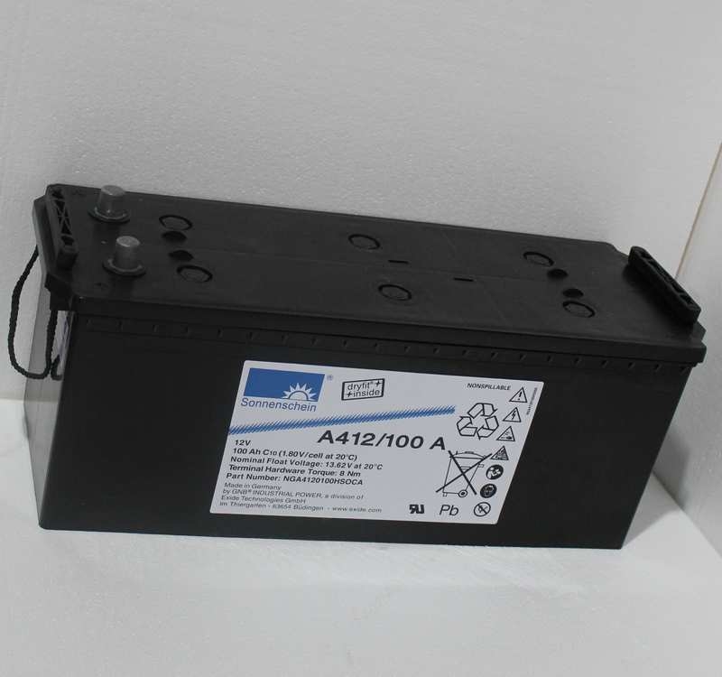 德国阳光蓄电池A412V100AH12V100AH工业机房应急照明UPS电源包邮