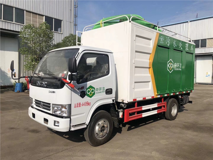 東風多利卡吸污凈化車全自動污水處理車化糞池處理清掏車管道疏通高壓清洗疏通車