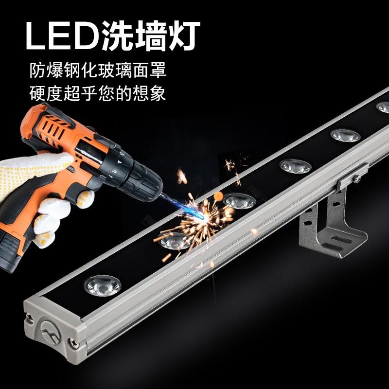 戶外樓體亮化洗墻燈中山明可諾dmx512線條燈led洗墻燈