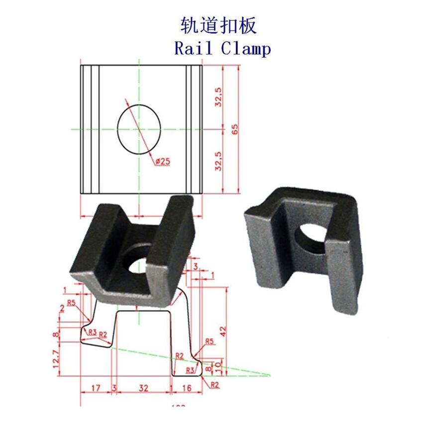 24KG球墨铸铁压板生产工厂