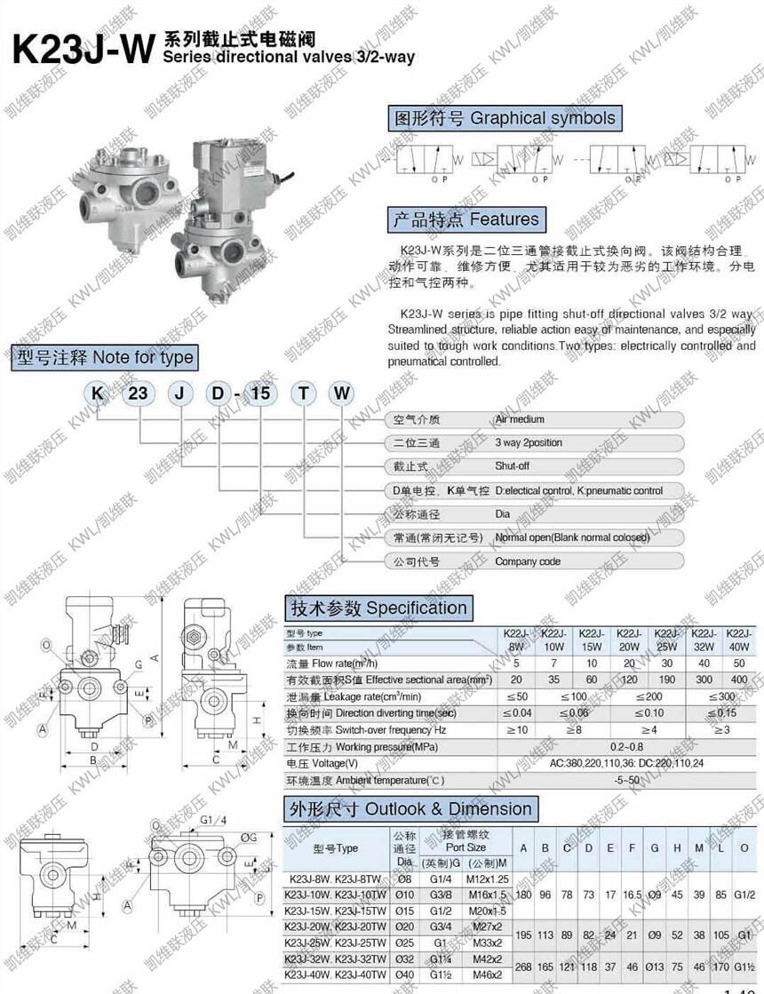 赤峰K23JD-10TBW,截止式换向阀,厂家直销