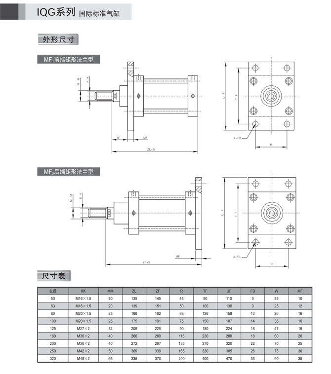 湘西QGBQ63-150MS2,轻型气缸现货供应